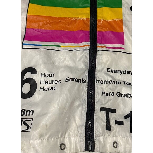 Polaroid Super Color Size Small Hoodie‎ Windbreaker Zip Up Jacket Rainbow #J11-1 - Picture 8 of 10